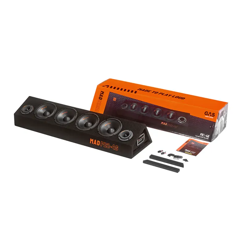 GAS MAD PB2-46 Raggarplanke, 4 x 6.5`` SPL, 500W RMS