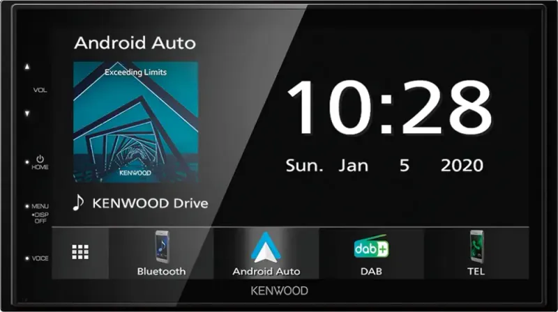 Kenwood DMX5020DABS m/trådløs adapter 2-DIN MEDIASPILLER - DAB BT USB/IPHONE