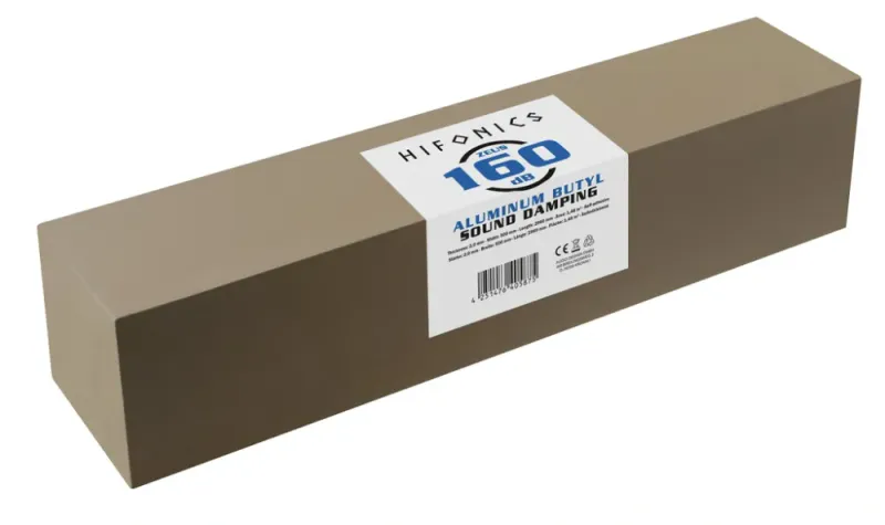 HiFonics ZEUS. 2mm Dempematte rull 160dB. 500 x 2960 mm, 1,48 m2