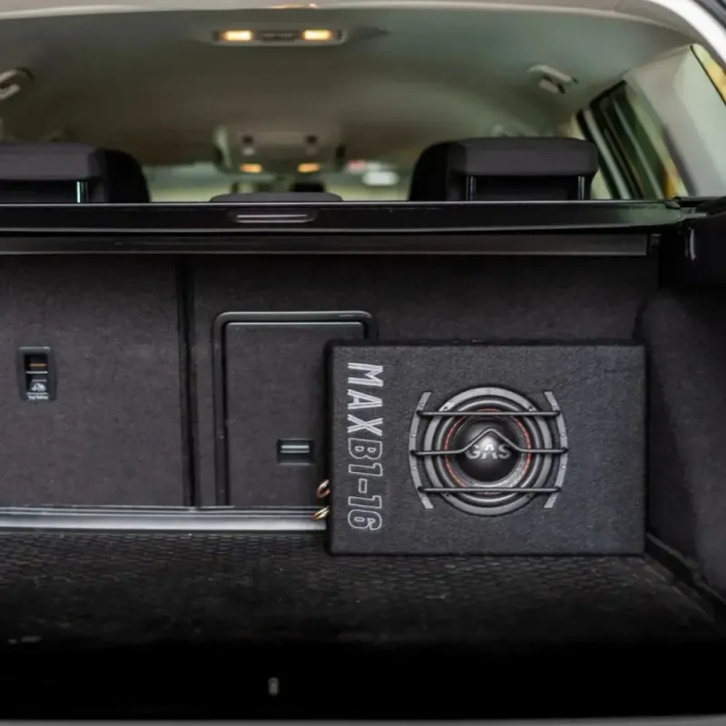 GAS 6.5`` basspakke. 6,5`` MAD subwoofer i kasse og forsterker MAX 600W RMS