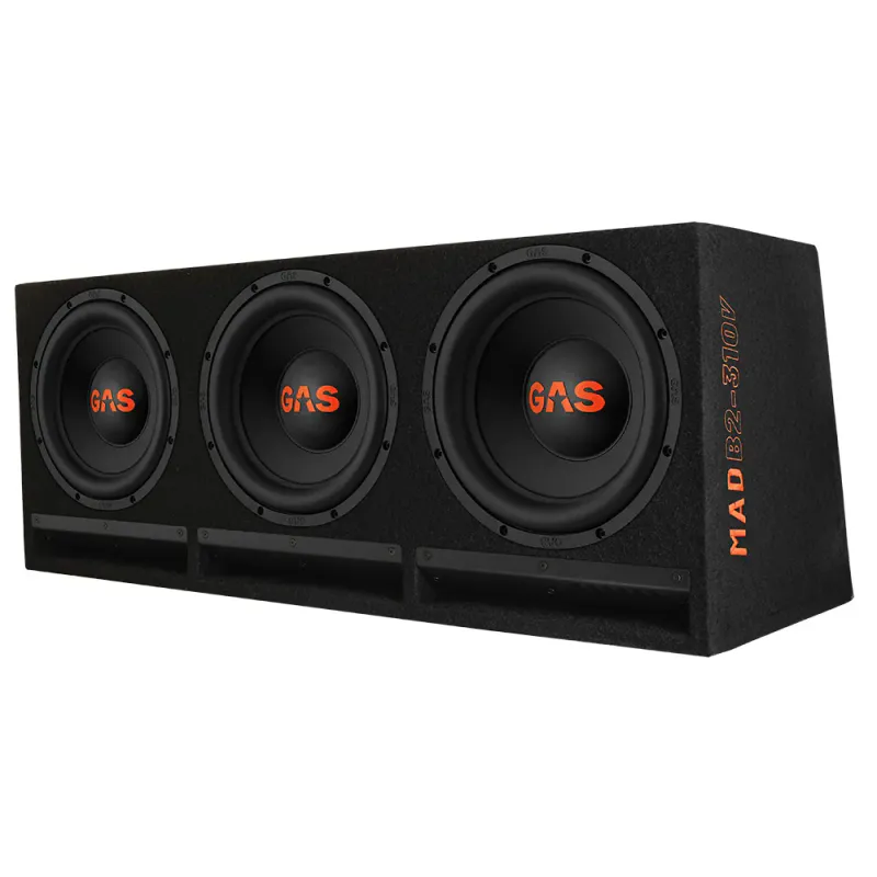 GAS MAD 3x10`` basspakke Basspakke med 3x10`` kasse og forsterker på 600W RMS