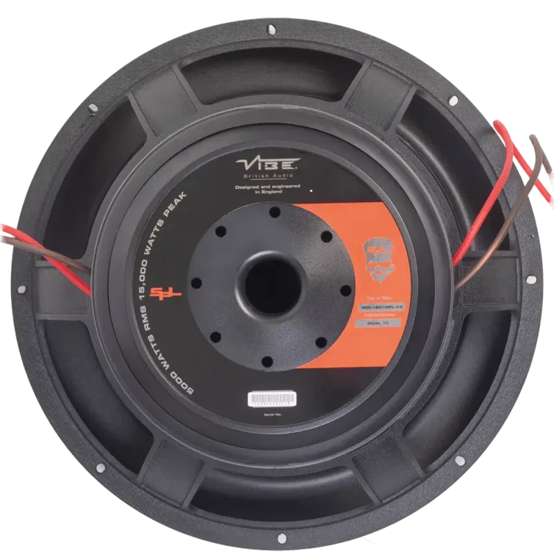 VIBE BlackDeath Competition SPL 18D1-V4 18`` basshøyttaler, 2x1 ohm, 5000W RMS